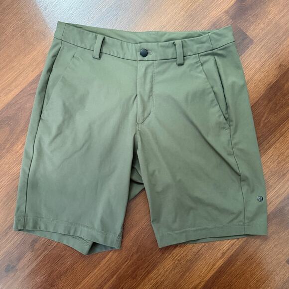 Lululemon Men's ABC Shorts 8.5" Flap Pocket Green Sz 32 Casual Golf Athleisure - Picture 1 of 7
